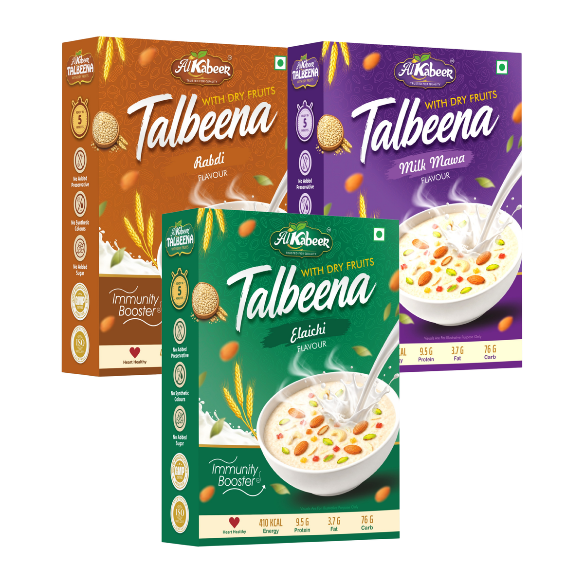 AL Kabeer Talbeena – Combo (MILK MAVA, RABADI, ELAICHI)